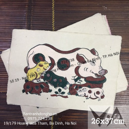 Tranh Đông Hồ Đàn Lợn